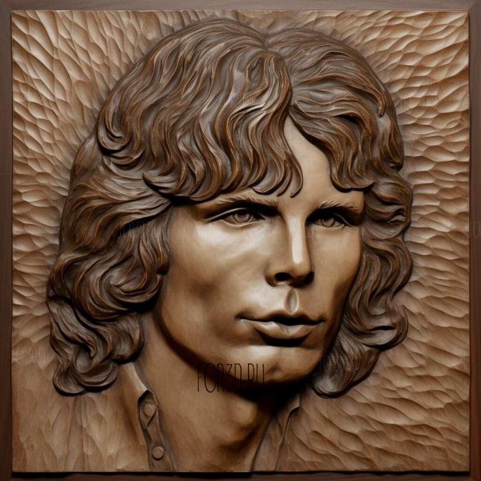 jim morrison 4 stl model for CNC